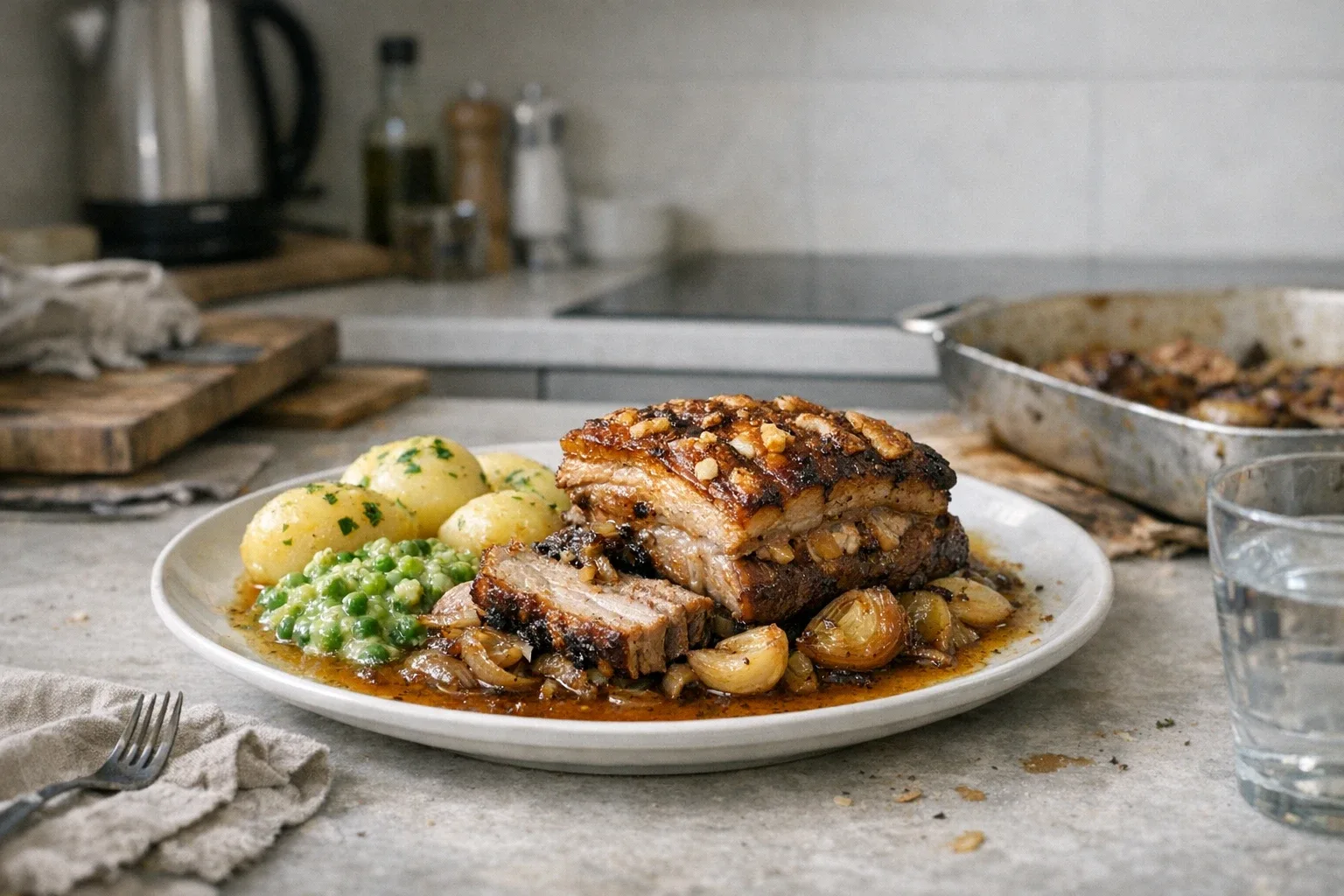 Piept de porc la cuptor
