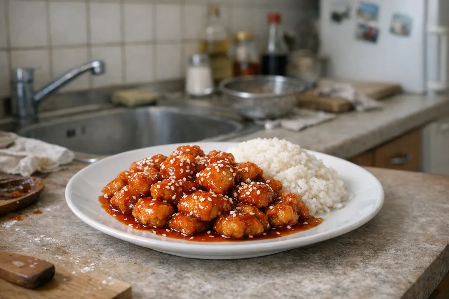 Bucățele de pui în stil chinezesc