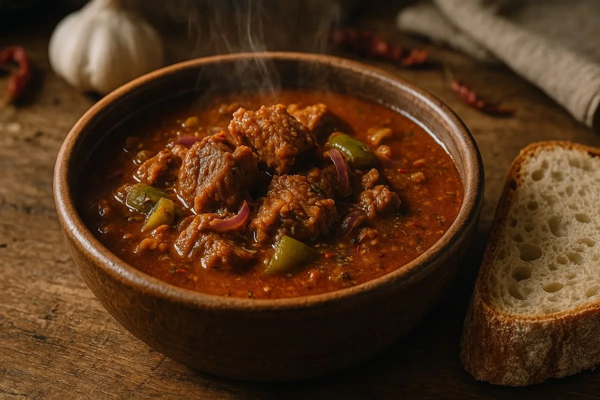 Gulaș din carne de berbecuț