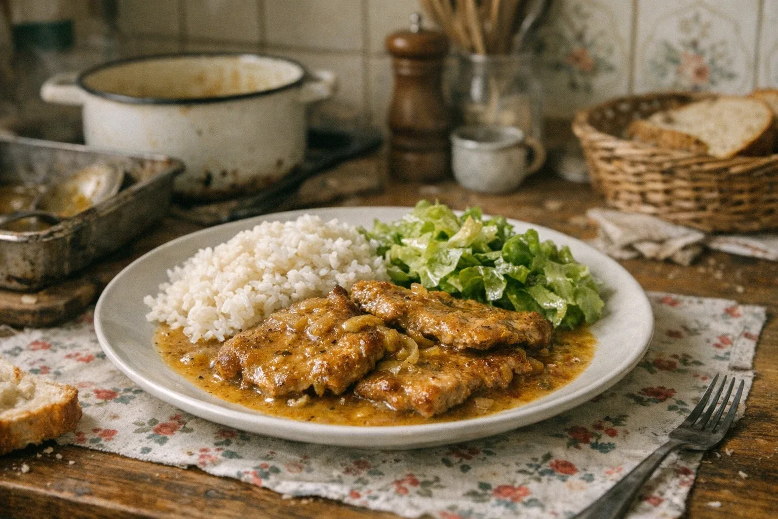 Cotlet de porc cu muștar