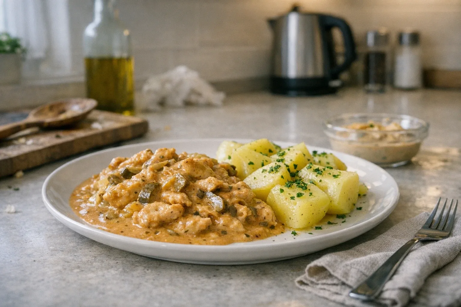 Stroganoff de pui