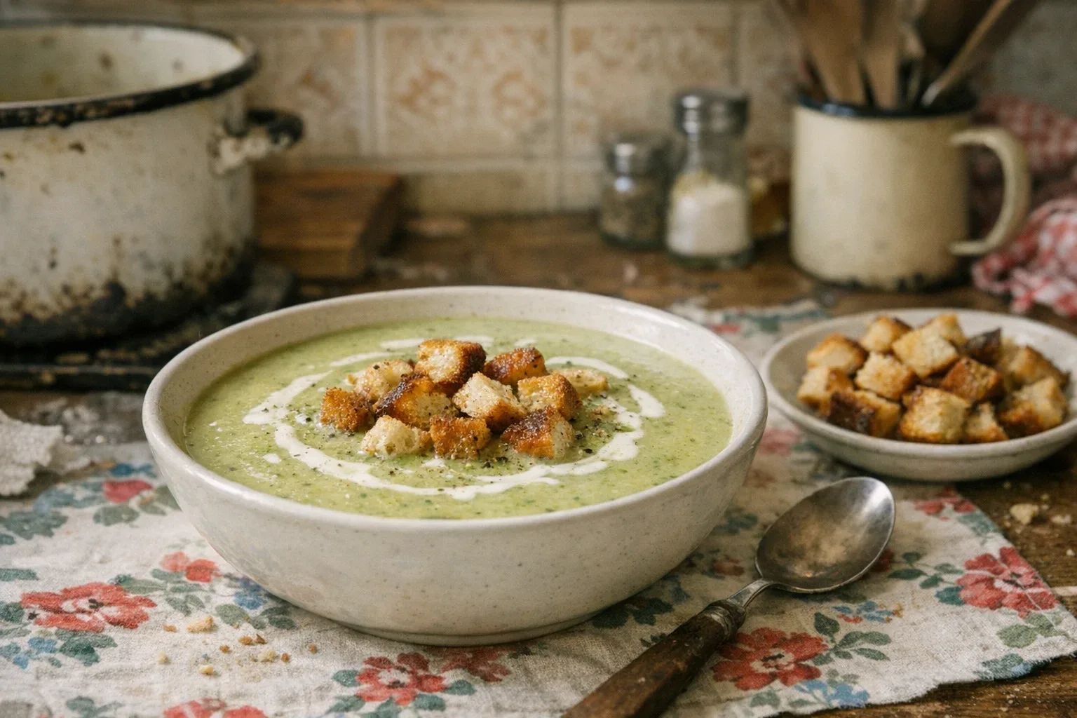 Supă cremă de broccoli