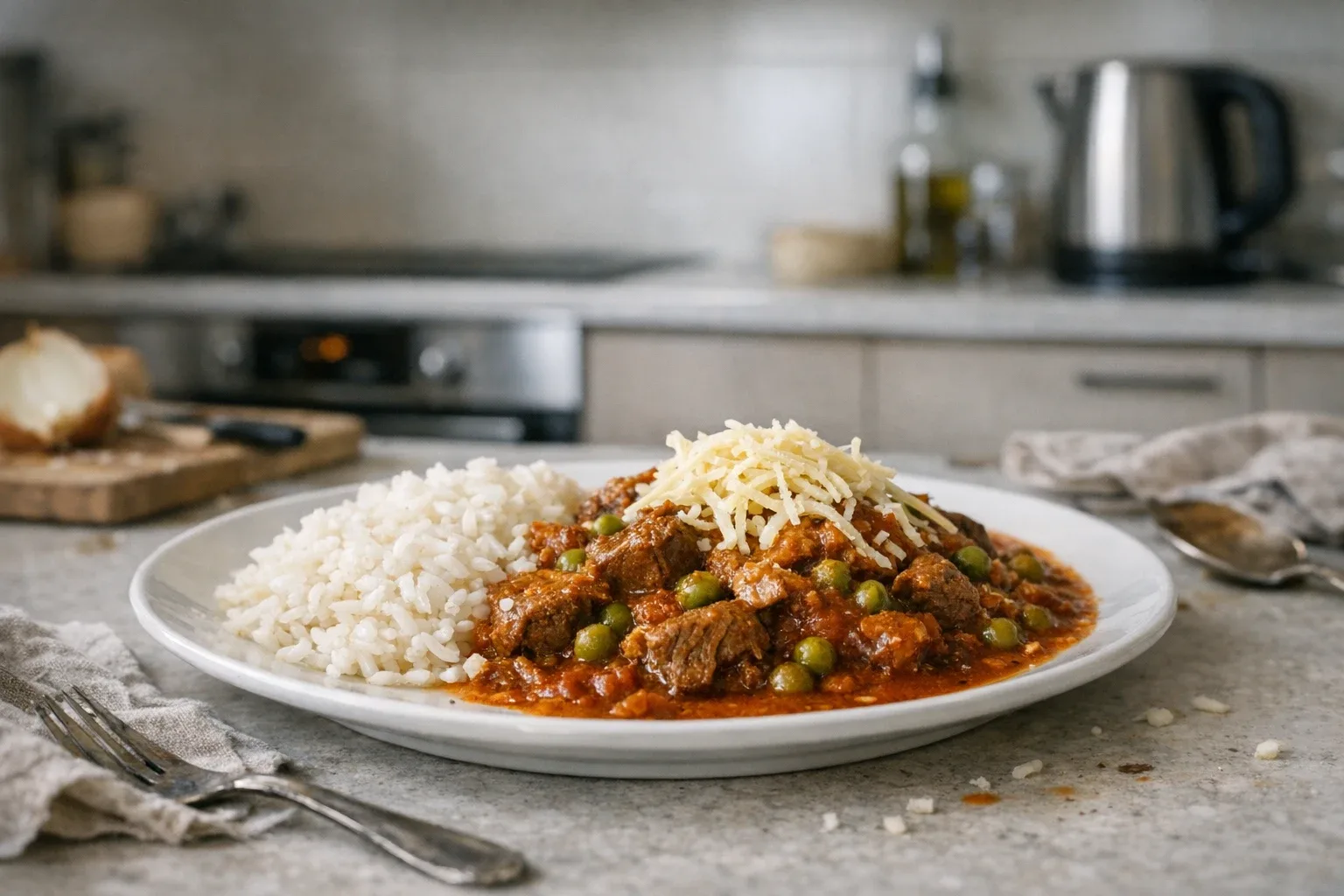 Gulaș mexican cu brânză