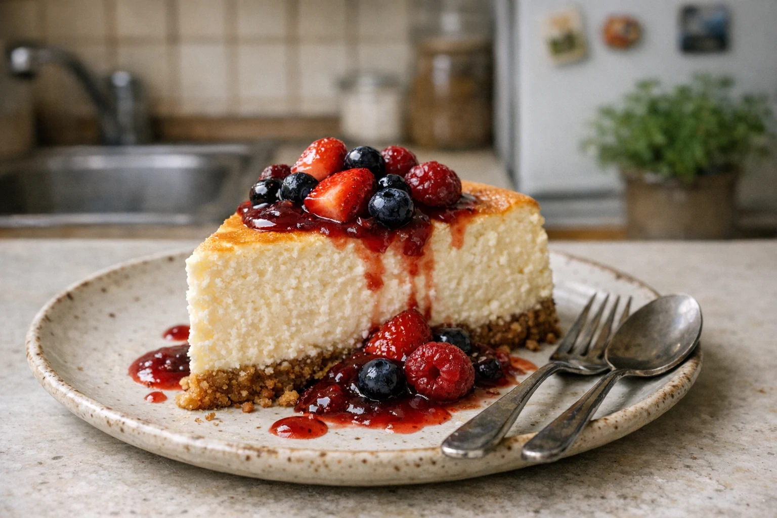 Cheesecake rapid în stil New York