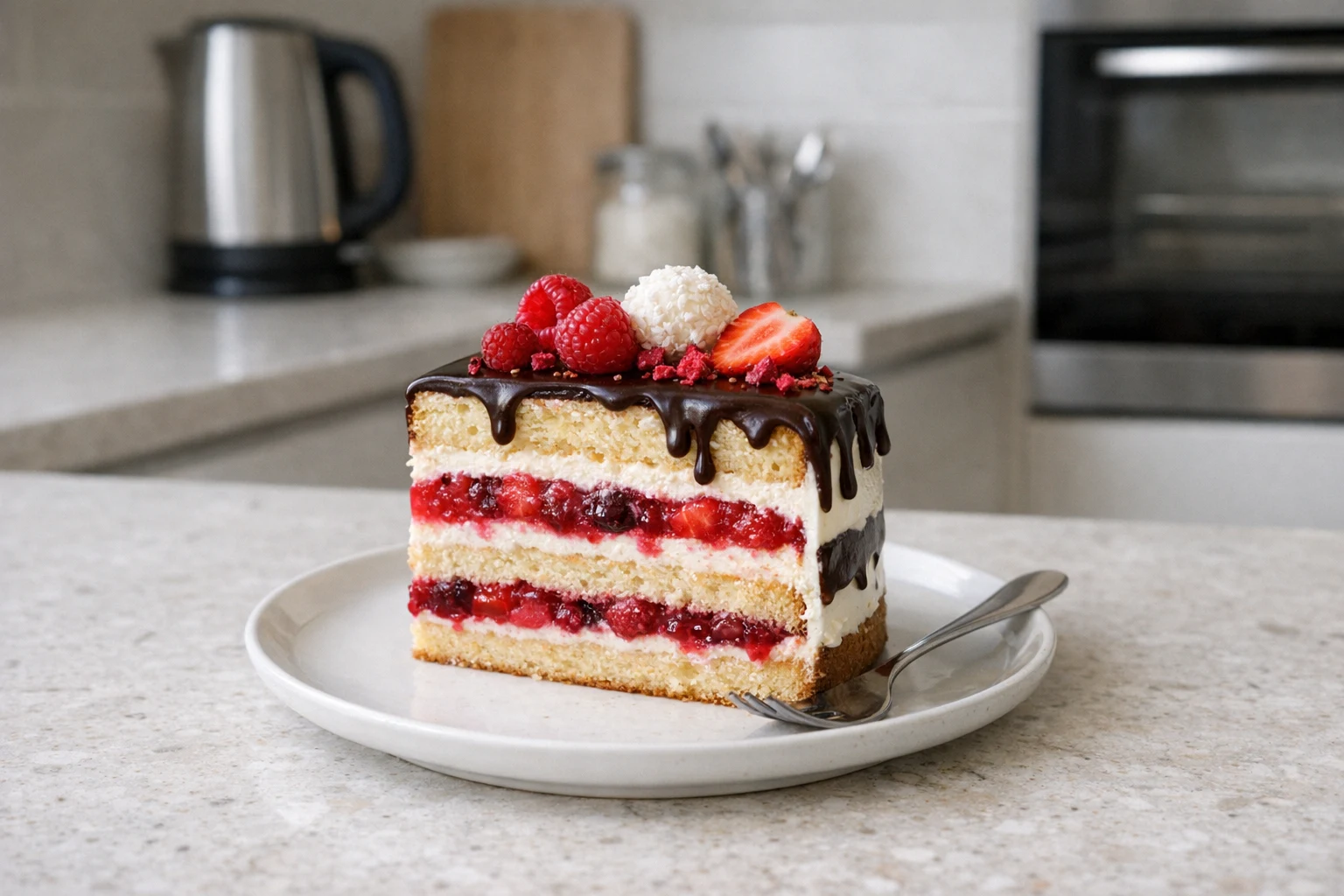 Tort elegant cu fructe