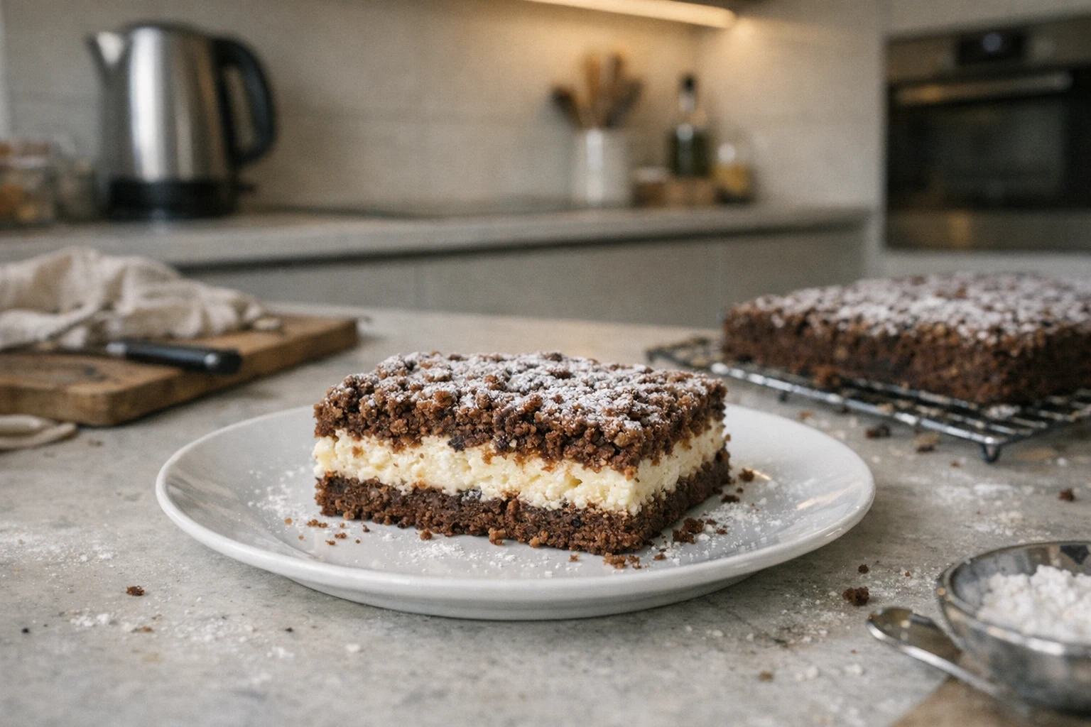 Prăjitură rasă cu brânză dulce