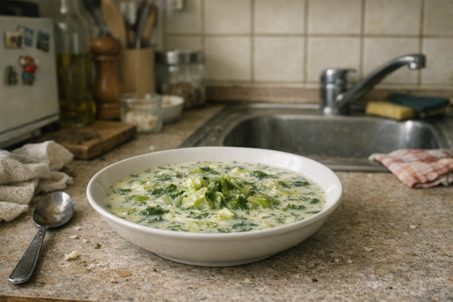 Supă de vară cu salată verde