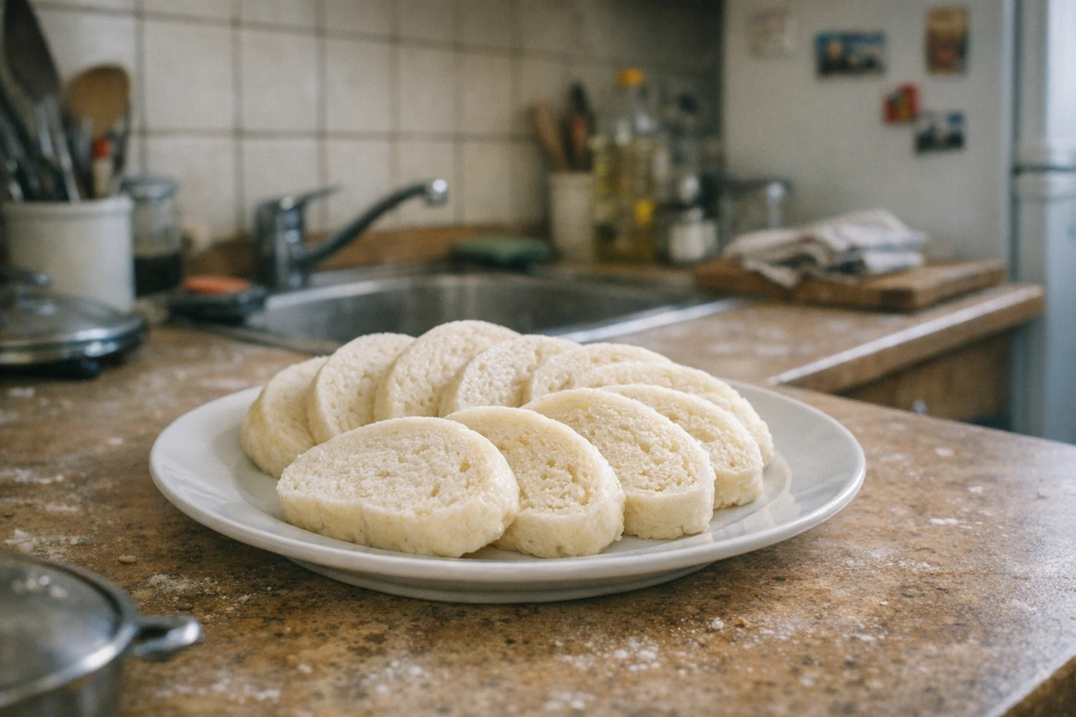 Gălușcă de pâine la abur