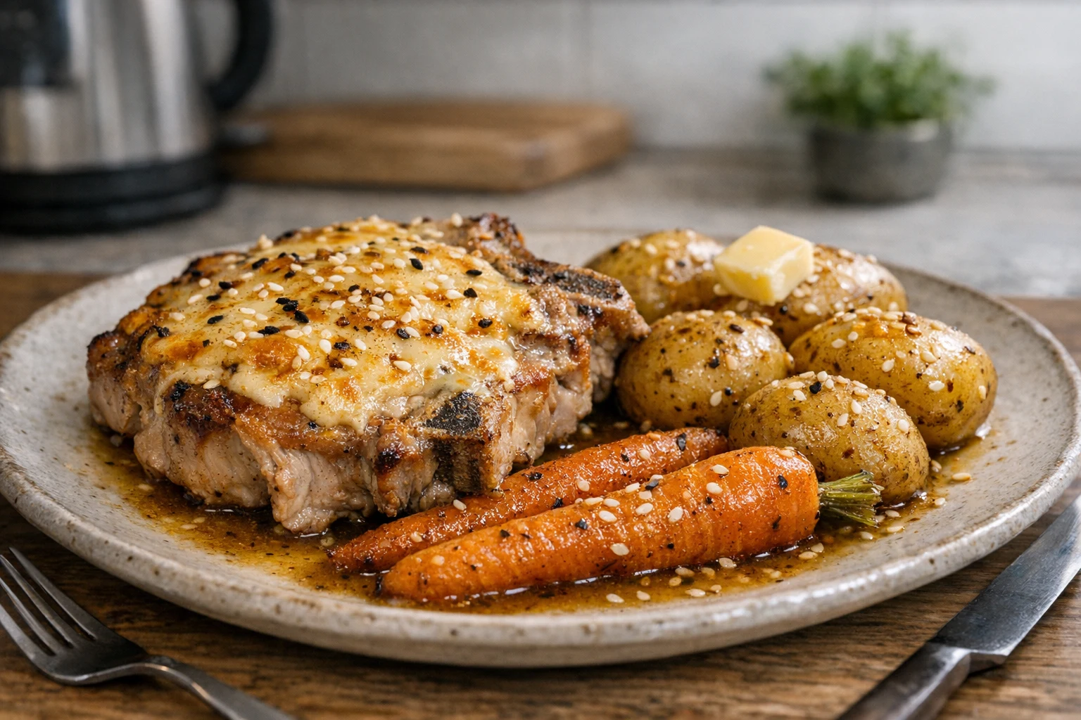 Cotlet de porc la cuptor