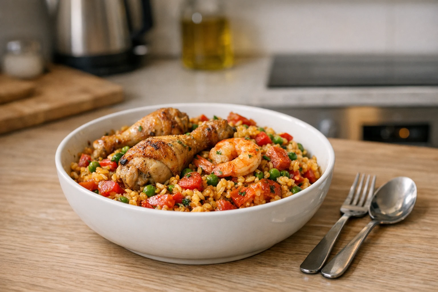 Paella de casă