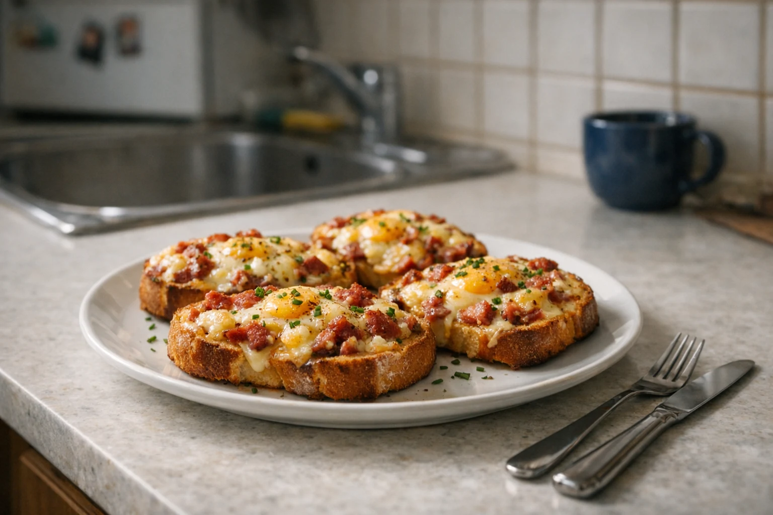 Tartine gratinate rapide