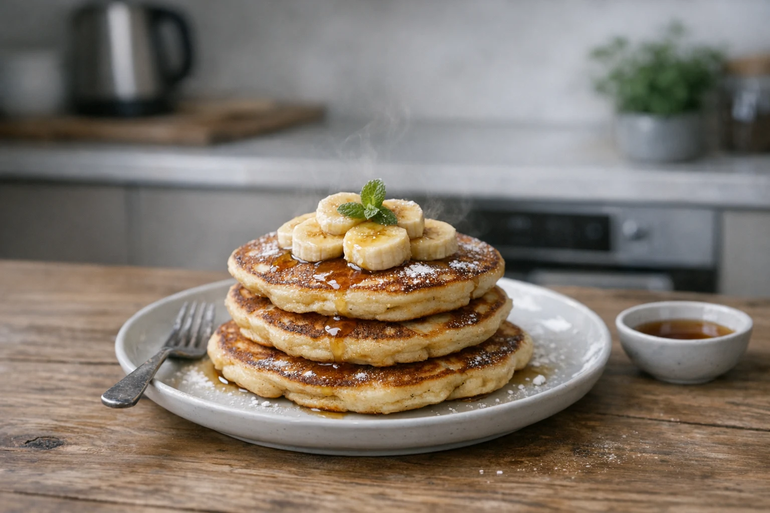 Pancakes cu banane