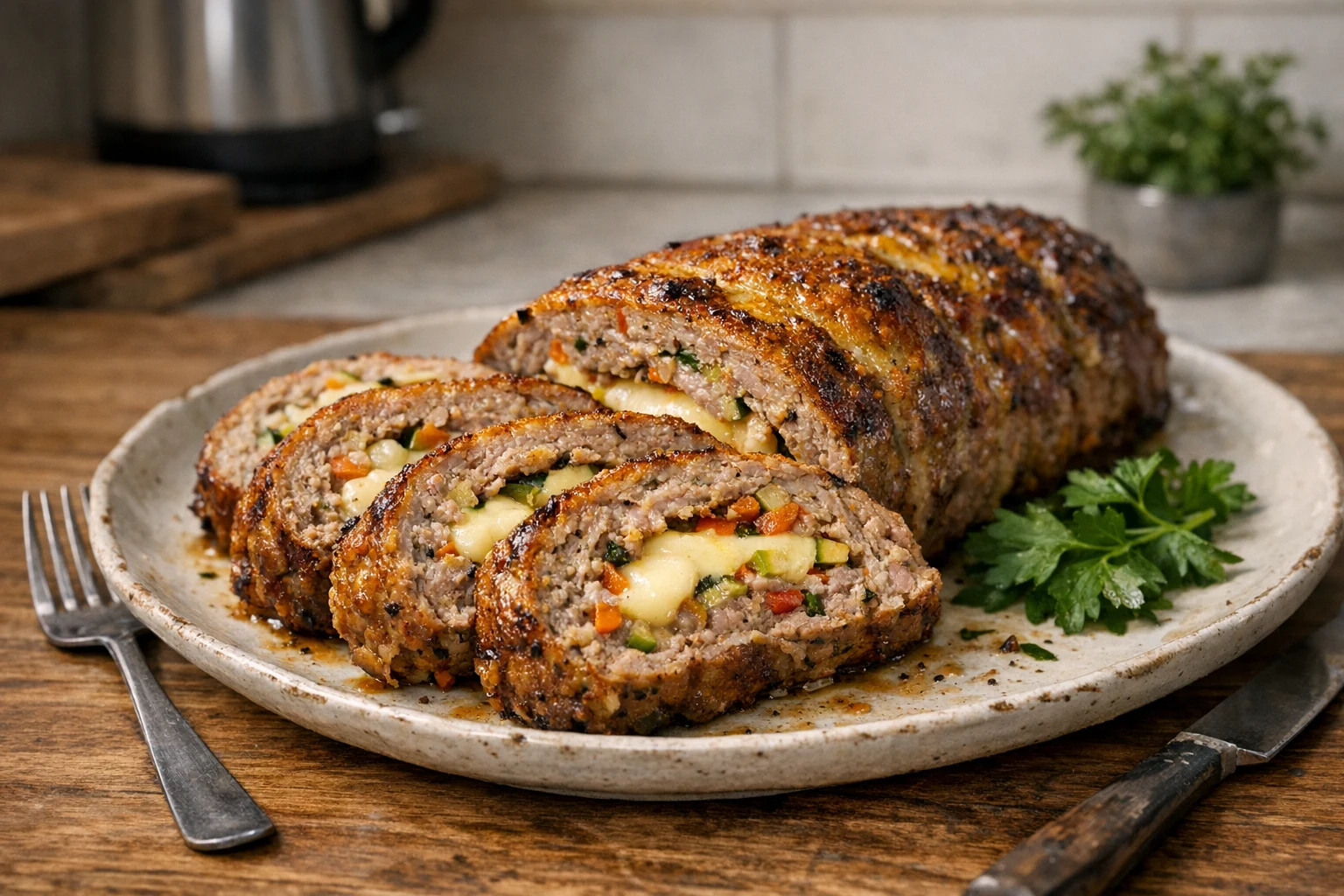 Ruladă de carne tocată la cuptor