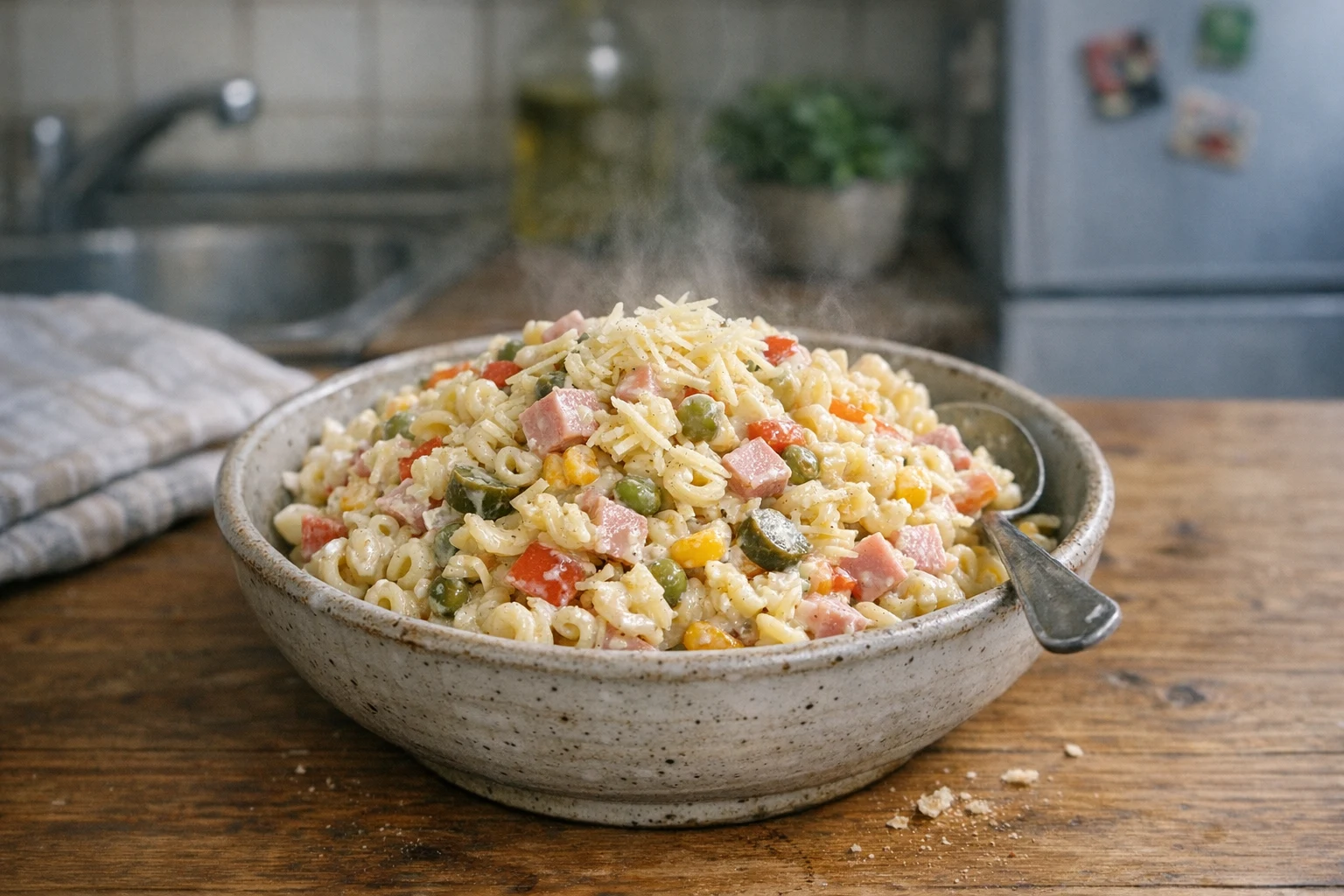 Salată de paste cu maioneză