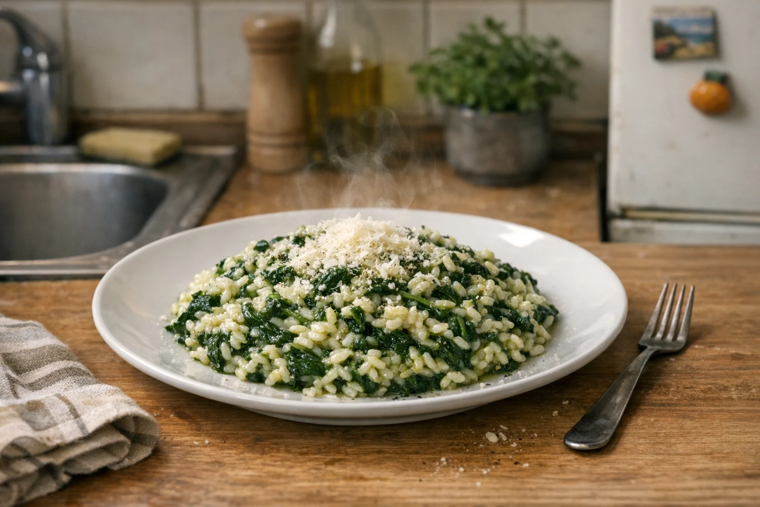 Risotto cu spanac