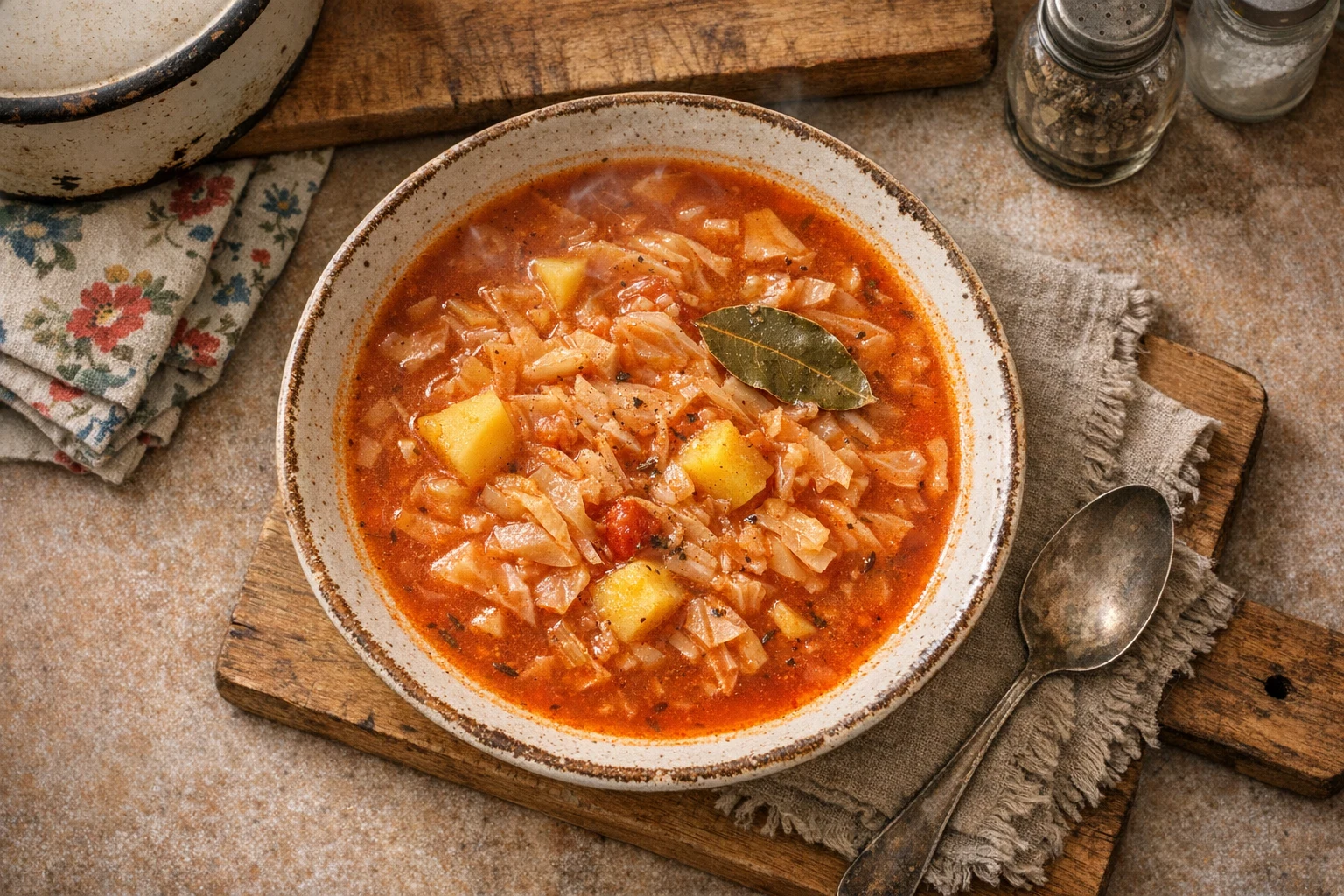 Ciorbă de varză cu pastă de roșii