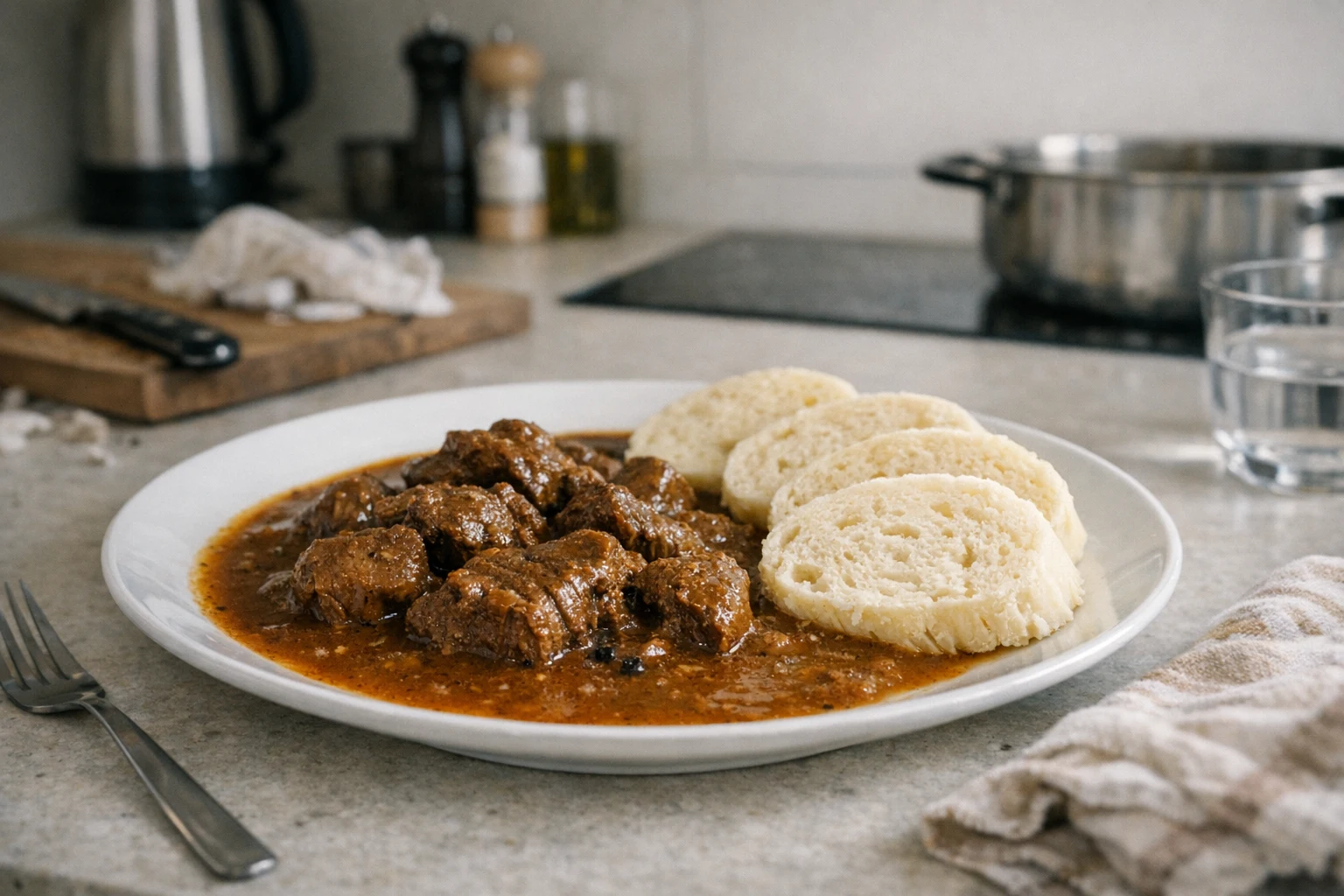 Carne de vită în sos propriu