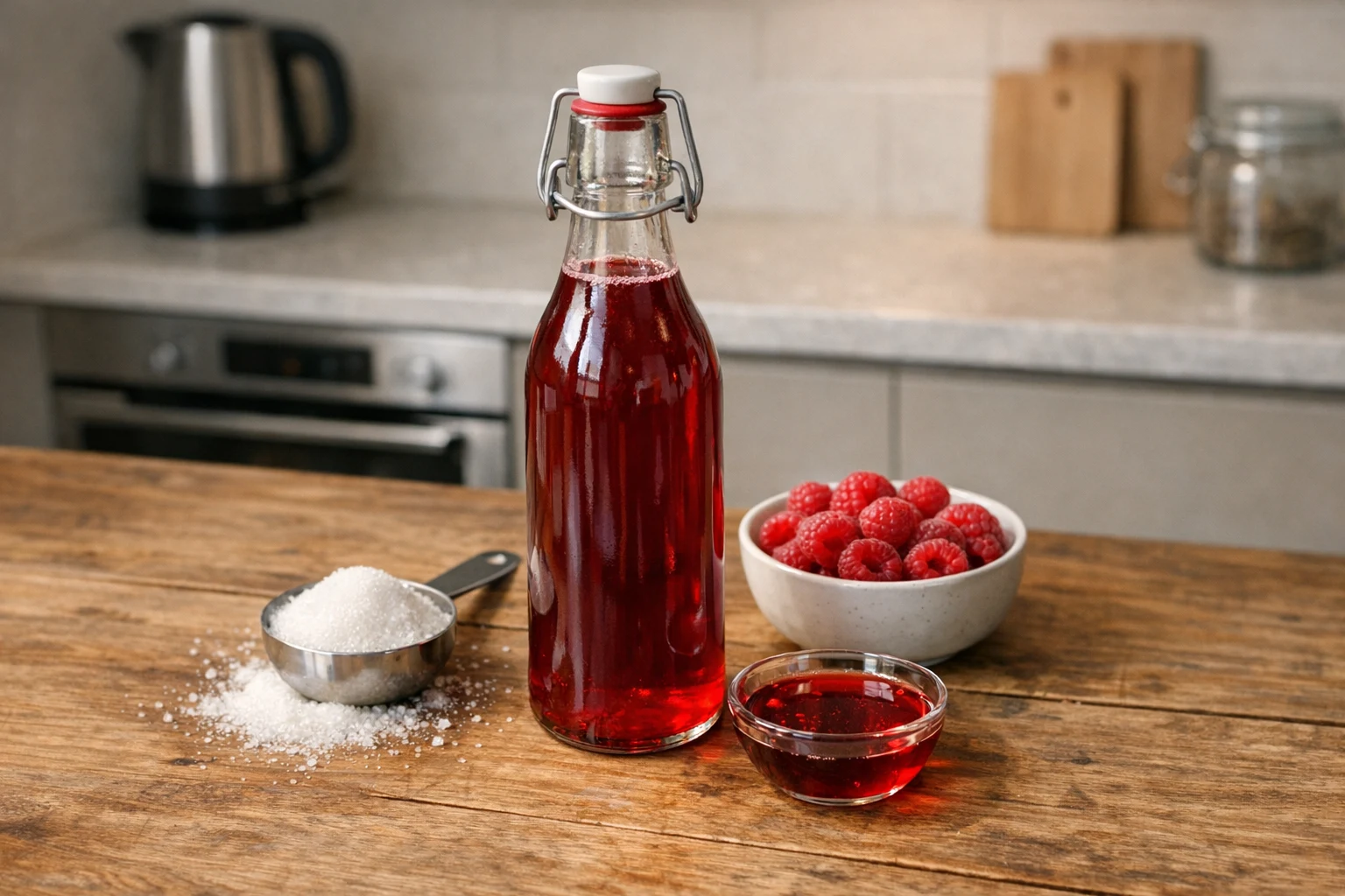 Sirop de zmeură (metoda tradițională)